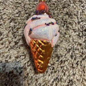 christopher radko christmas ornament Ice Cream Cone